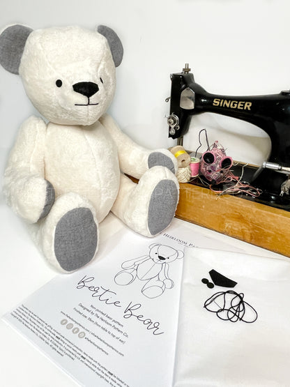 Mini Bertie Memory Bear Kit The Heirloom Pattern Co.